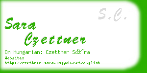 sara czettner business card